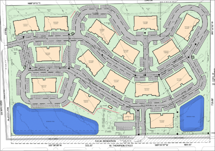 Site Plan Decatur Apartments - Newstream